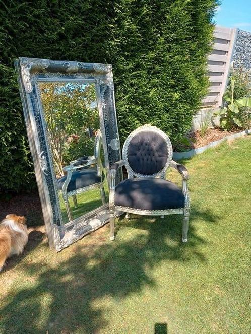 Miroir et chaise style rococo, Huis en Inrichting, Woonaccessoires | Overige, Gebruikt, Ophalen