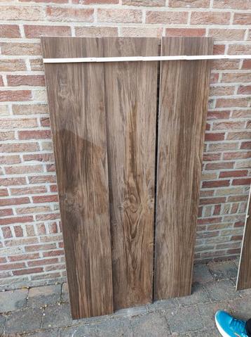 eiken bruine badkamertegels 10 stuks 150 cm x 24.5 cm, Ophalen, Nieuw