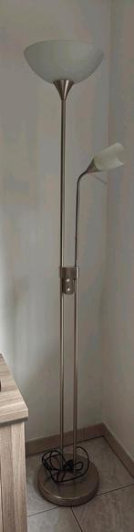 Staande lamp met leeslamp en dimmers, Ophalen, Zo goed als nieuw