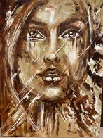 Bijzonder expressief schilderij Mk Art, Antiek en Kunst, Kunst | Schilderijen | Modern, Ophalen of Verzenden