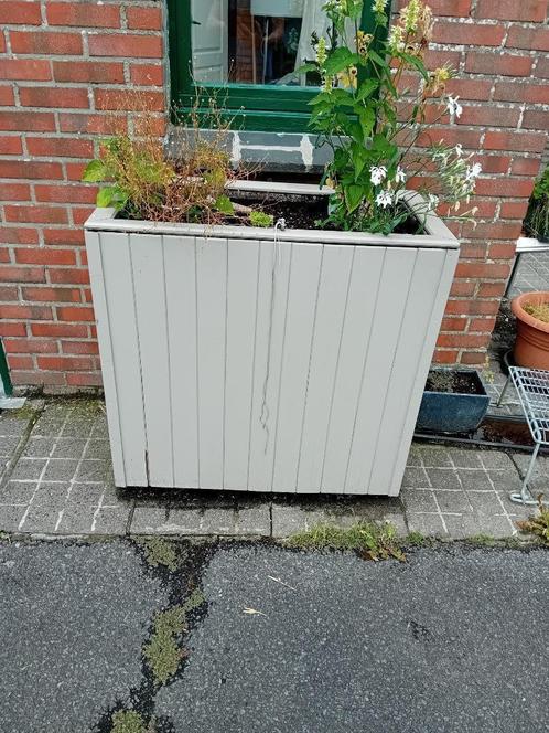 plantenbak/kruidenbak op wieltjes, Jardin & Terrasse, Bacs à fleurs & Jardinières, Utilisé, Bois, Intérieur, 60 cm ou plus, 60 à 100 cm