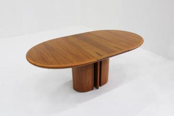 Vintage Skovby Deense uitschuifbare ovalen eettafel beschikbaar voor biedingen
