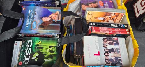 Twee grote zakken dvdboxen en dvds, Cd's en Dvd's, Dvd's | Tv en Series, Gebruikt, Ophalen
