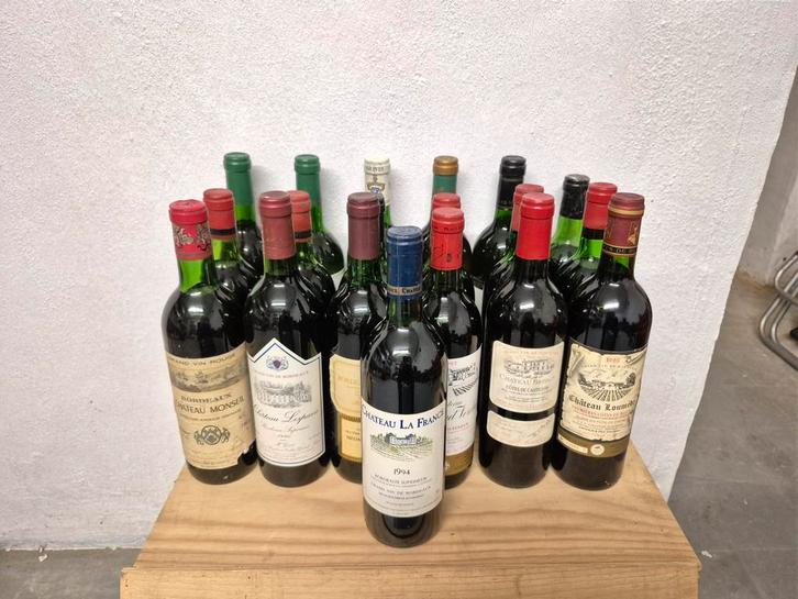 19x Bordeaux, Verzamelen, Wijnen, Nieuw, Rode wijn, Frankrijk, Vol, Ophalen