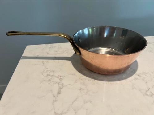 Copper Cook horeca kwaliteit koperen pannetje met 17 cm, Huis en Inrichting, Keuken | Potten en Pannen, Zo goed als nieuw, Kookpan of Snelkookpan