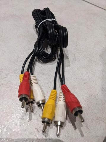 Gebruikte RCA X2-kabels + 8-polige RCA mini-DIN-adapter.