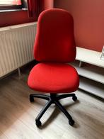 Chaise de bureau rouge, Enlèvement ou Envoi, Comme neuf, Rouge, Chaise de bureau