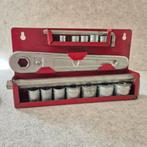 vintage metalen houder met dopsleutels. Onvolledig, Ophalen of Verzenden