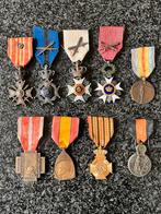 Set van 9 Belgische militaire medailles, Ophalen of Verzenden
