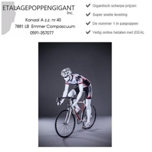 Etalagepoppen/Mannequins Nieuw in Race /Mountainbike Houding, Sports & Fitness, Cyclisme, Neuf, Autres types, Enlèvement ou Envoi