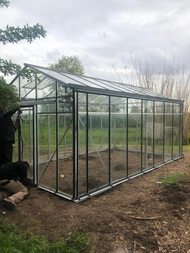 Kassen, serre’s, Tuin en Terras, Kassen, Nieuw, Kweekkas, Staal, Glas, Ophalen of Verzenden