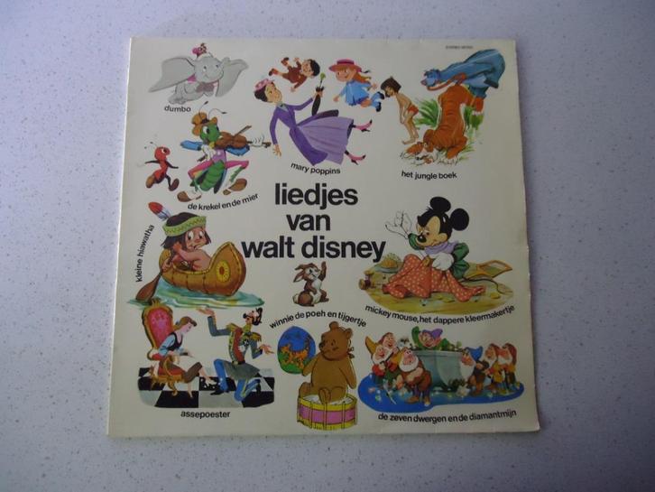 LP Liedjes van "Walt Disney'", Cd's en Dvd's, Vinyl | Kinderen en Jeugd, Gebruikt, Muziek, Ophalen of Verzenden