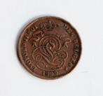 2 CENT KOPER LEOPOLD 2 1909, Postzegels en Munten, Ophalen of Verzenden, Overig, Losse munt