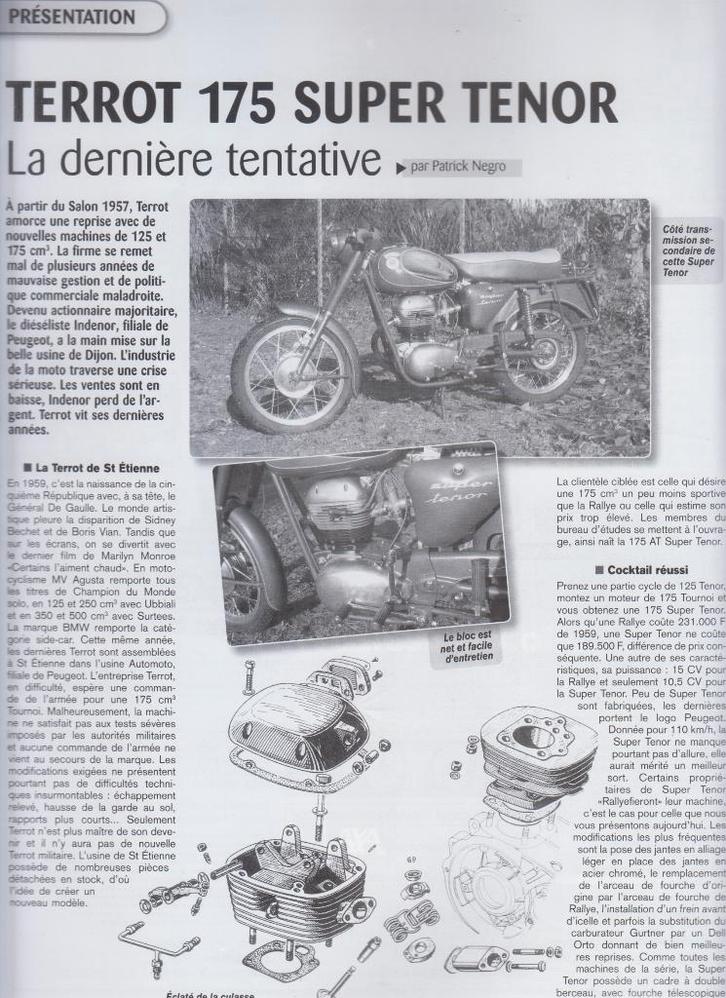 Motos d'hier Terrot 175 Super Ténor collection, Boeken, Motoren, Gelezen, Verzenden