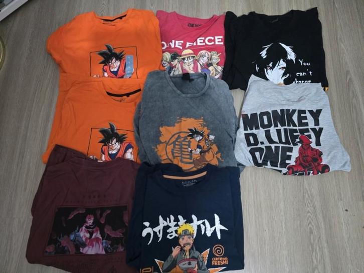 T-shirts caractères animés pour hommes en bon état, Kleding | Heren, T-shirts, Zo goed als nieuw, Maat 52/54 (L), Overige kleuren