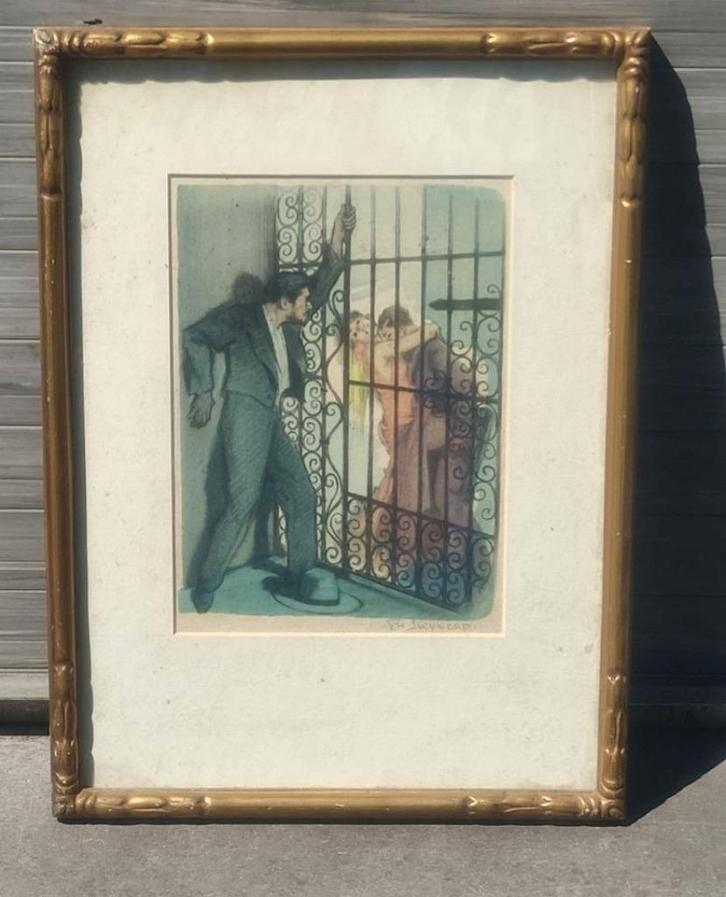 Lithographie signe Philippe swyncop, Antiek en Kunst, Kunst | Litho's en Zeefdrukken, Ophalen of Verzenden