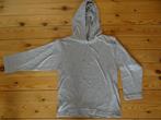 Grijze longsleeve met kap - Bo-Dean - maat 128, Enlèvement ou Envoi, Comme neuf, Garçon, Chemise ou À manches longues