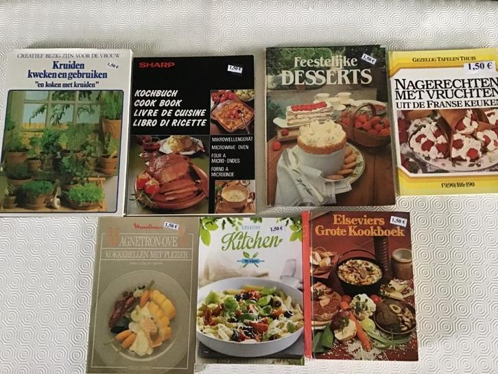 15 kookboeken aan 1,50 euro, Boeken, Kookboeken, Zo goed als nieuw, Ophalen of Verzenden