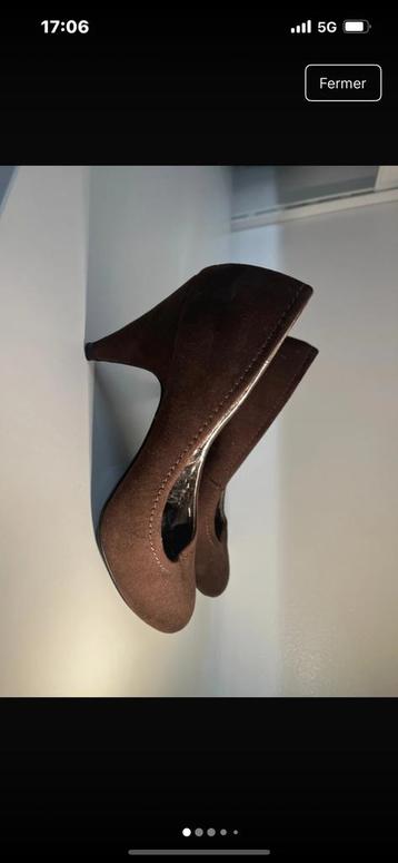 Xtravaganza : chaussures à talons, marron, taille 37, Enlèvement ou Envoi, Comme neuf, Brun