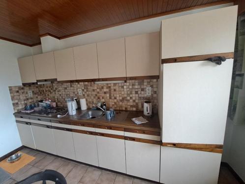 Keuken, Huis en Inrichting, Keuken | Complete keukens, Gebruikt, Enkelwandige keuken, Crème, Hout, Ophalen
