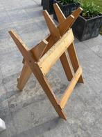 Cheval de scie en bois en bon état, Bricolage & Construction, Établis, Enlèvement, Utilisé, 70 à 120 cm