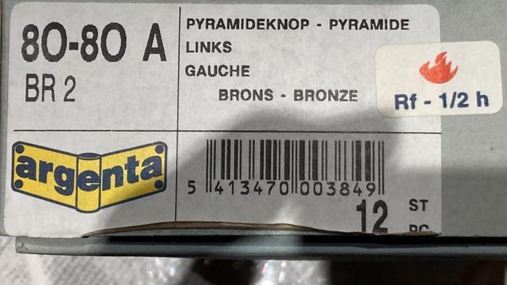 Klassiek scharnier /argenta /brons/ vaasknop., Doe-het-zelf en Bouw, Hang- en Sluitwerk, Nieuw, Scharnier, Ophalen of Verzenden