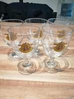 Setje 5 Grimbergen glazen, Ophalen of Verzenden, Zo goed als nieuw, Bierglas