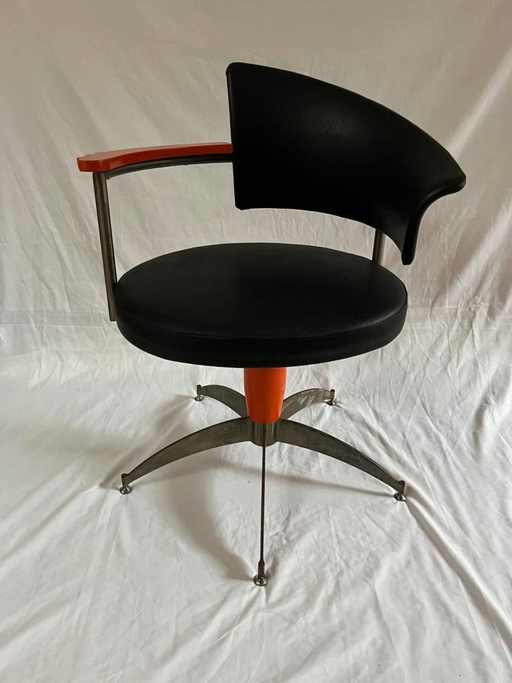 Vintage Space-age stoel, Huis en Inrichting, Bureaustoelen, Bureaustoel, Oranje, Ophalen