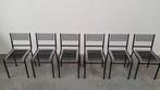 6 zwarte Sandows Rene Herbst bauhaus stoelen, Ophalen