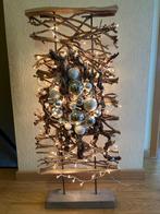 Kerstdeco hout met verlichting en ballen 100x40cm, Enlèvement