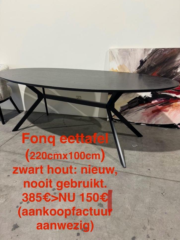 eettafel, Maison & Meubles, Tables | Tables à manger, Neuf, 100 à 150 cm, 200 cm ou plus, Cinq personnes ou plus, Ovale, Autres essences de bois