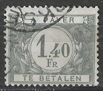 Belgie 1922 - OBP 45TX - Takszegel 1.40 F. (ST) beschikbaar voor biedingen