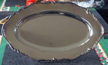 Plateau ou Plat Oval en Argent de chez Wiskemann, Enlèvement ou Envoi, Argent