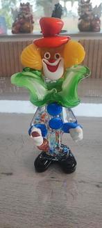 Murano Multicolore typische clown 30cm, Enlèvement ou Envoi