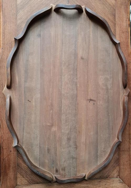 XL Colonial accolade dienblad met handvatten Vintage, Antiek en Kunst, Kunst | Beelden en Houtsnijwerken, Ophalen of Verzenden