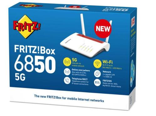 avm fritz box 6850 5g l +dect+gigabit + a/b/g/n/ac Wifi6, Informatique & Logiciels, Routeurs & Modems, Reconditionné, Routeur avec modem