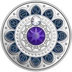 Swarovski Crystal Silver Coins 3$ Canada 2017 complete set, Postzegels en Munten, Ophalen, Zilver
