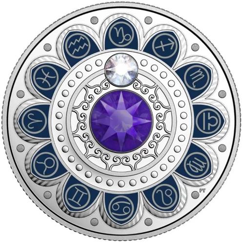Swarovski Crystal Silver Coins 3$ Canada 2017 complete set, Postzegels en Munten, Edelmetalen en Baren, Zilver, Ophalen
