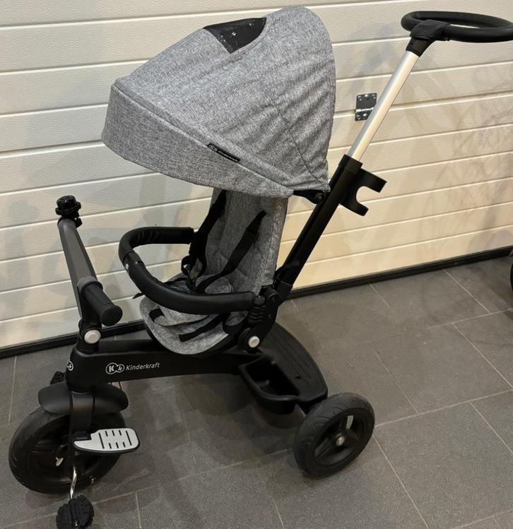 Kinderkraft Driewieler Buggy Easytwist Platinum Grey, Kinderen en Baby's, Buggy's, Zo goed als nieuw, Overige merken, Ophalen