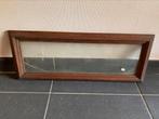 Oude retro houten kader met glas 68x 26, Huis en Inrichting, Woonaccessoires | Lijsten, Ophalen of Verzenden