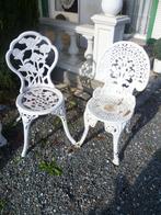 2 METALEN TUINSTOELEN, Antiek en Kunst, Ophalen