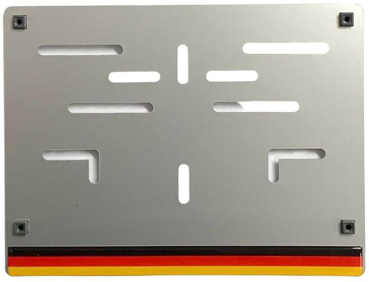 Support-plaque immatriculation alu Allemagne, Autos : Pièces & Accessoires, Autres pièces automobiles, Alfa Romeo, Pièces américaines