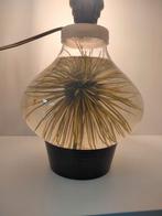 1970s vintage retro design lamp tafelmodel, Huis en Inrichting, Ophalen, Gebruikt, Glas, Minder dan 50 cm