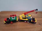 lego 9V trein kraanwagon 4552, Ophalen of Verzenden, Gebruikt, Complete set, Lego