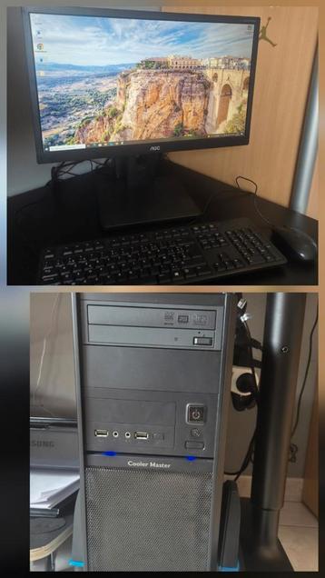 Ordinateur/clavier/souris/tour fonctionnels  beschikbaar voor biedingen