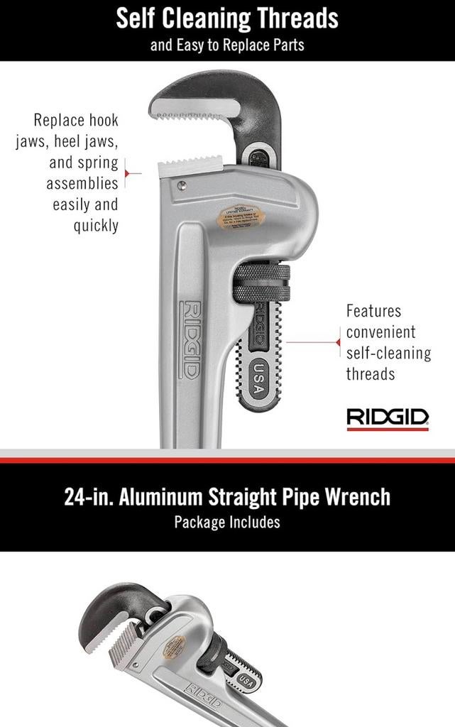 Geen facom RIDGID 31105 (24inch) Alluminium pijptang - Nieuw, Auto diversen, Onderhoudsmiddelen, Ophalen of Verzenden