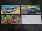 3cartes de Jidéhem parues à l'occasion des 50 ans Volkswagen, Collections, Personnages de BD, Autres personnages, Image, Affiche ou Autocollant