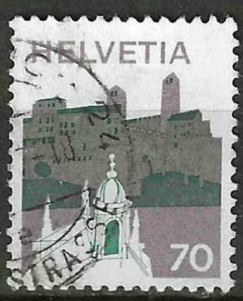 Zwitserland 1973 - Yvert 941 - Landschappen (ST), Timbres & Monnaies, Timbres | Europe | Suisse, Affranchi, Envoi