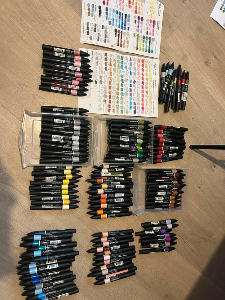 Promarker set 160stuks, Hobby & Loisirs créatifs, Dessin, Comme neuf, Enlèvement