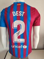 Gesigneerd  Barcelona shirt door Sergiño Dest met Icons COA, Sport en Fitness, Voetbal, Ophalen of Verzenden, Nieuw, Shirt